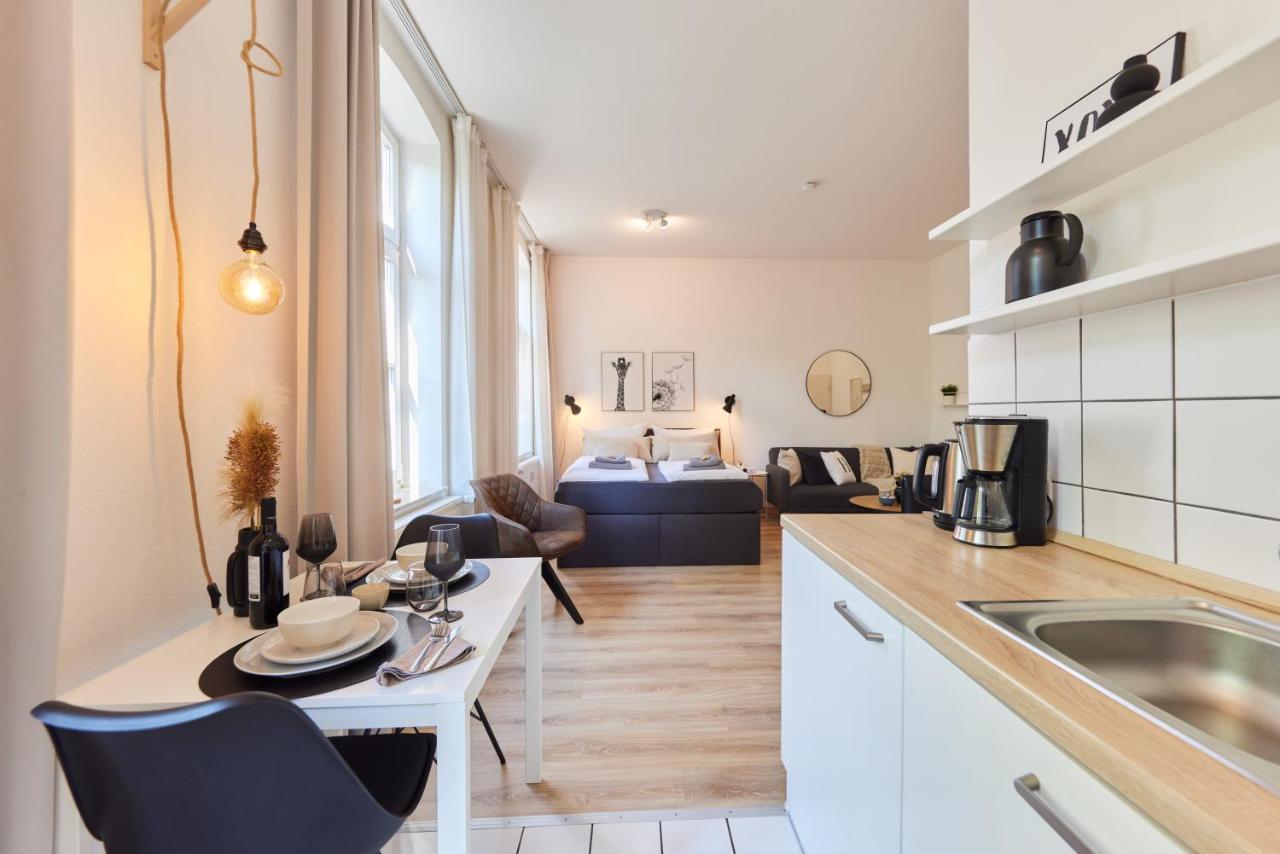 Studio3 Zentral Und Ruhig Mit Parkplatz, 5 Min Z Bali-T Und Gop, Boxspringbett Bad Oeynhausen Exteriör bild